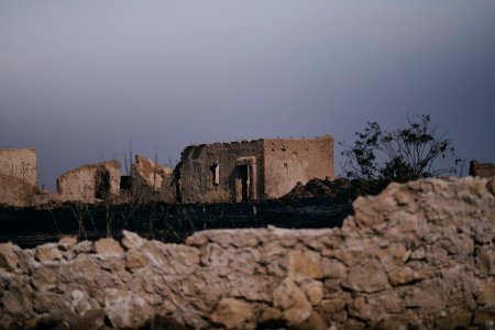 Views of the Ezidi village Hardan in Sinjar District, burned in 2019 in the summer fires 30