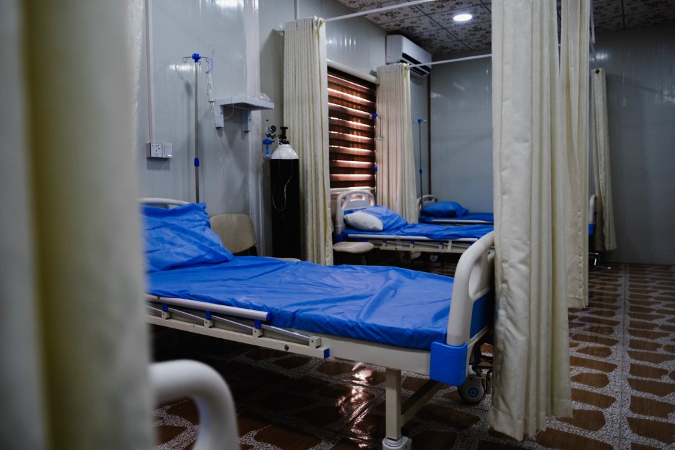 Views of the emergency room of the recently renovated hospital in April of 2019 the city center of Shingal 01