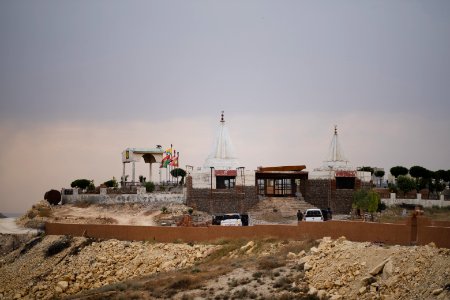 Views of the Ezidi martyr's memorial in June of 2019 on Shingal Mountain 02