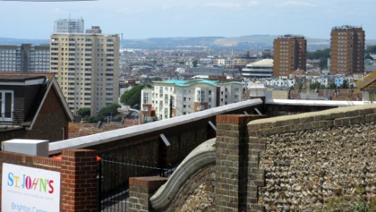 Views of Brighton - City Centre seen from Whitehawk Hill Road, Brighton (July 2015)