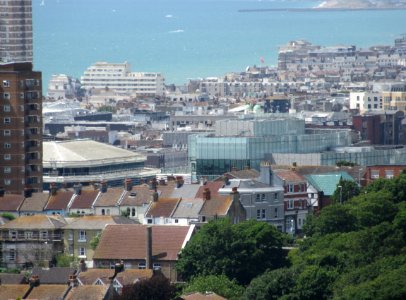 Views of Brighton - City Centre seen from Whitehawk Hill, Brighton (July 2015)