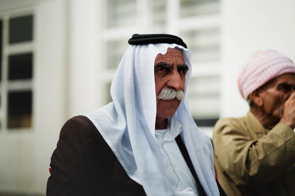 Views of a Ezidi gathering at the office of the Ezidi Progress Party's office in Shingal 30