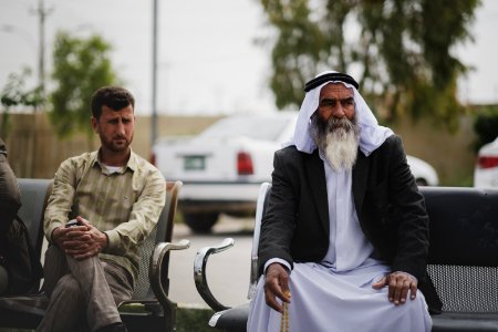 Views of a Ezidi gathering at the office of the Ezidi Progress Party's office in Shingal 24