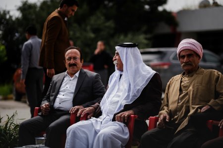 Views of a Ezidi gathering at the office of the Ezidi Progress Party's office in Shingal 22