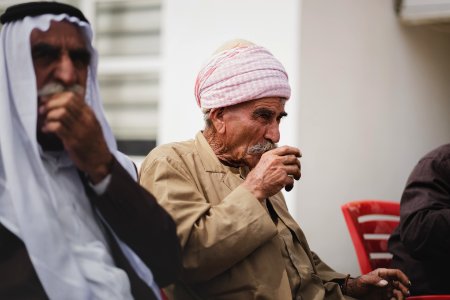 Views of a Ezidi gathering at the office of the Ezidi Progress Party's office in Shingal 28