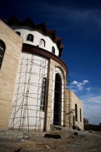Views of an Armenian church being constructed at the outskirts of the Ankawa neigborhood in Erbil 02