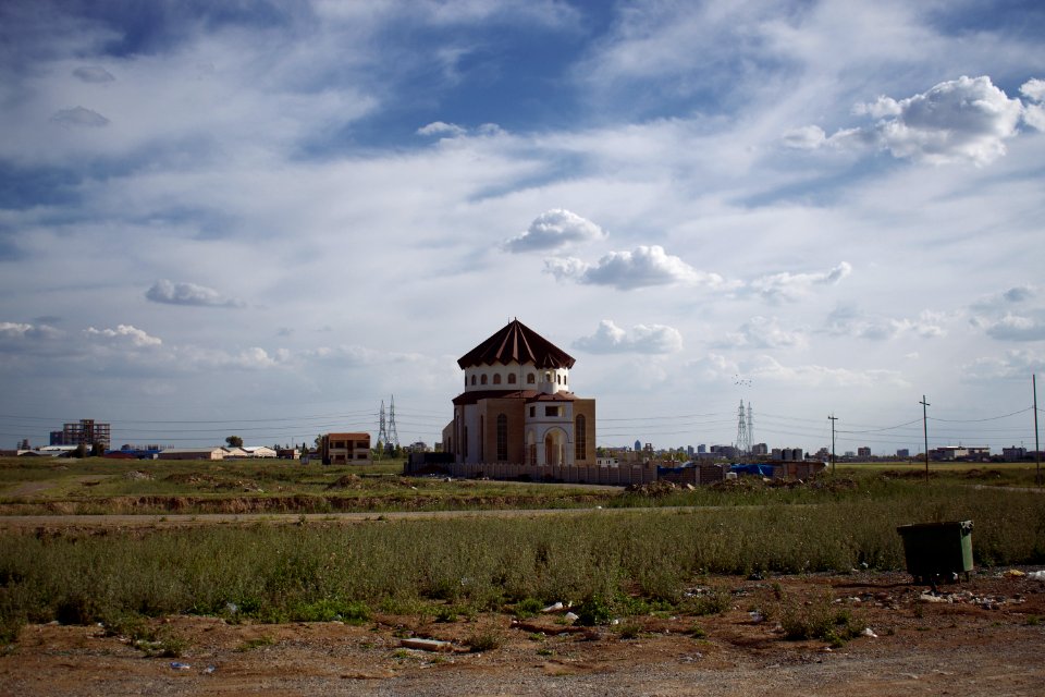 Views of an Armenian church being constructed at the outskirts of the Ankawa neigborhood in Erbil 34