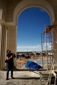 Views of an Armenian church being constructed at the outskirts of the Ankawa neigborhood in Erbil 06