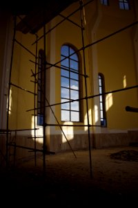 Views of an Armenian church being constructed at the outskirts of the Ankawa neigborhood in Erbil 09