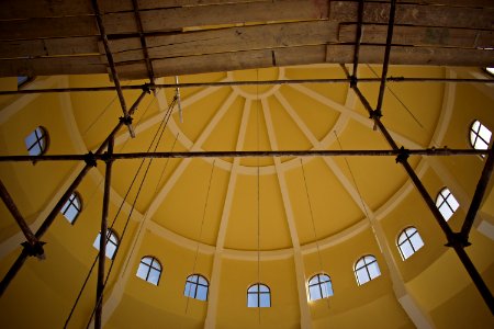 Views of an Armenian church being constructed at the outskirts of the Ankawa neigborhood in Erbil 11
