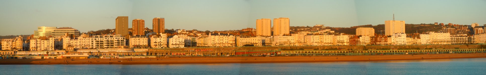 Views of Brighton - Panorama Northeastwards from Palace Pier (December 2017)