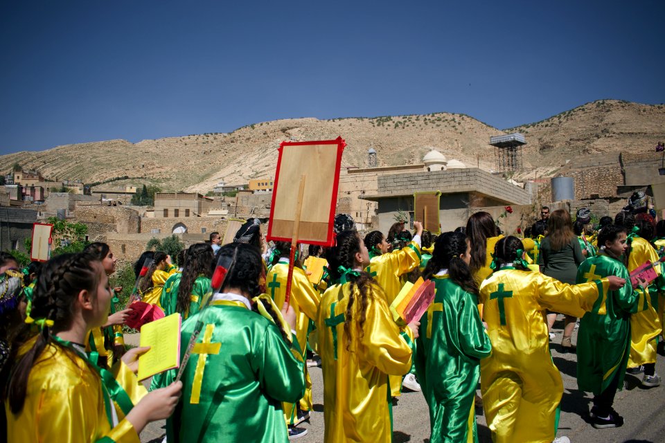 Views of the 2018 Palm Sunday festival in the Chaldean Catholic town of alQosh 17