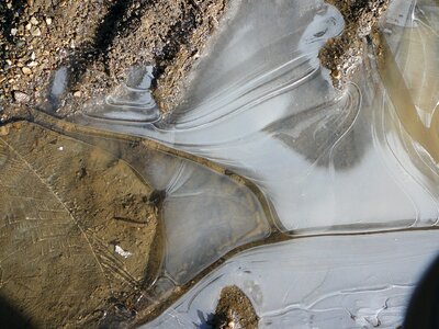 Pattern frozen ground