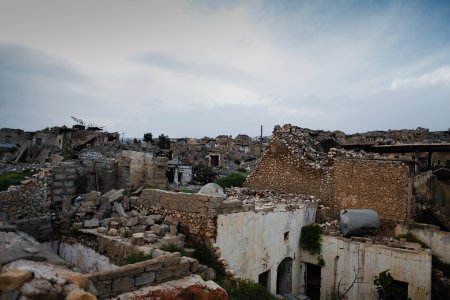 Views in May of 2019 around the ruined old city of Shingal after the war with the Islamic State 04