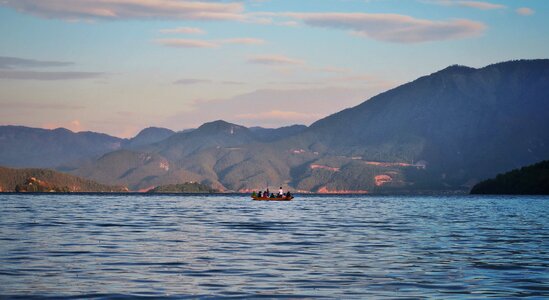 Lugu lake the scenery lake