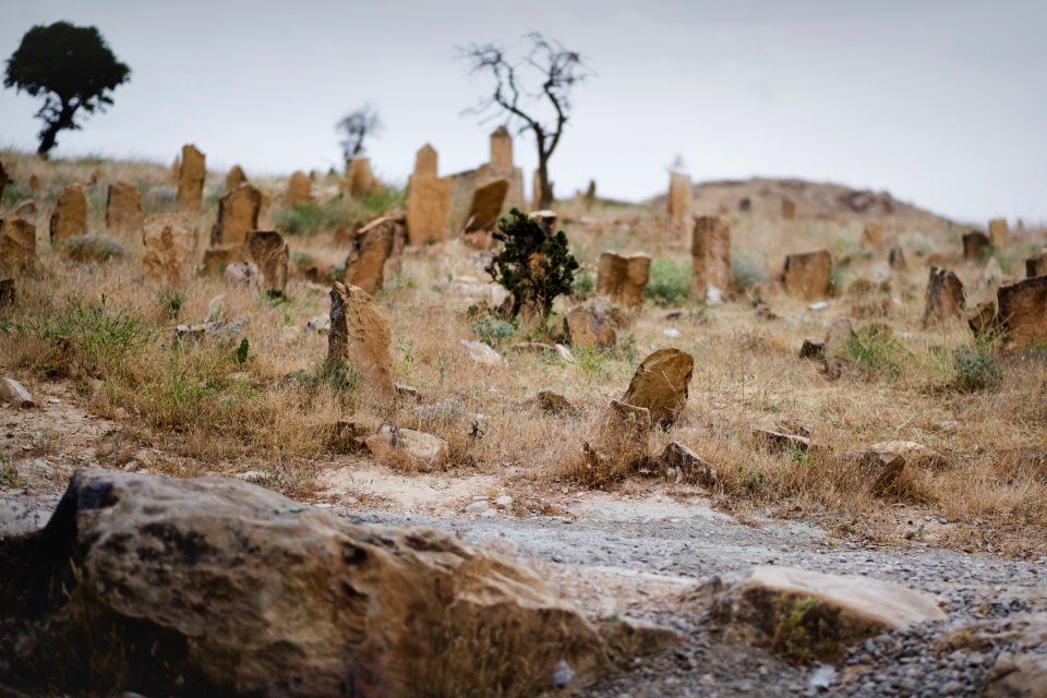 Views in June of 2019 around the Ezidi shrine of Shebl Qasim atop Shingal mountain 33