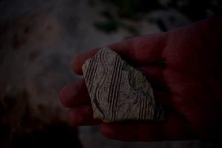 Views of pottery sherds, previous excavation sites, and the mound itself at 'Kelik Mishik' archaeological mound in Erbil 37