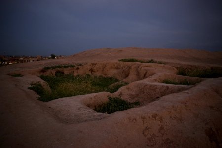Views of pottery sherds, previous excavation sites, and the mound itself at 'Kelik Mishik' archaeological mound in Erbil 31