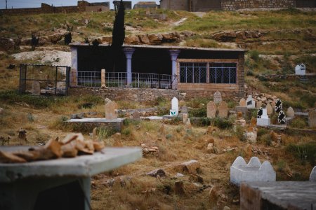 Views in June of 2019 around the Ezidi shrine of Shebl Qasim atop Shingal mountain 28