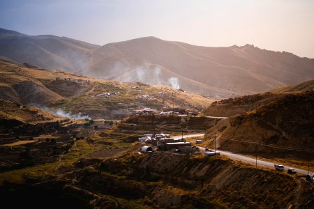 Views in June of 2019 around the road leading to the tobacco fields at the top of Shingal Mountain 01