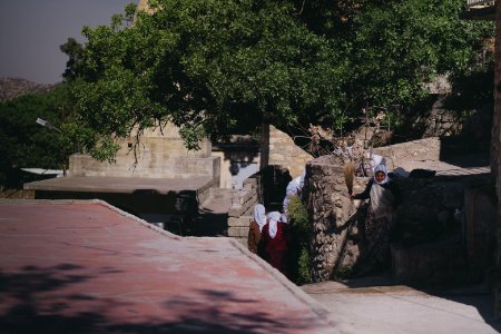Views in summer of 2019 around Lalish, including Ezidi pilgrims and worshippers 19