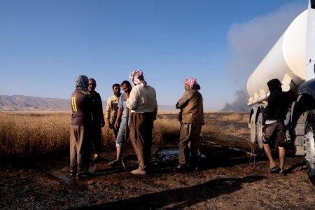 Views of the field fires in summer of 2019 that were sweeping across Sinjar (Shingal) 47