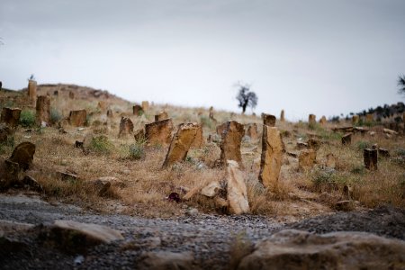 Views in June of 2019 around the Ezidi shrine of Shebl Qasim atop Shingal mountain 34
