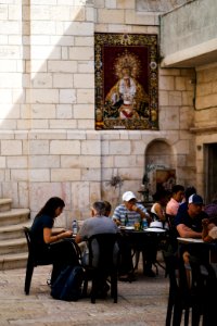 Views in October of 2019 of the Church of Our Lady of Sorrows, an Armenian Catholic Church in the Old City of Jerusalem 16