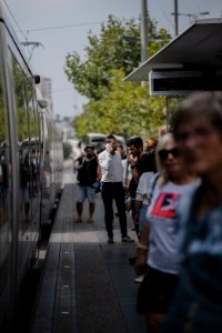 Views of the Jaffa Street train going to Central Station in Jerusalem 03