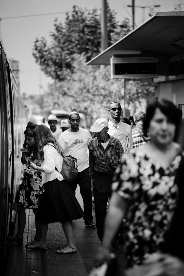 Views of the Jaffa Street train going to Central Station in Jerusalem 14