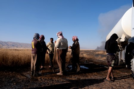 Views of the field fires in summer of 2019 that were sweeping across Sinjar (Shingal) 46