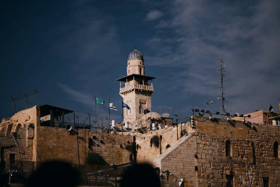 Views in October of 2019 toward the Temple Mount in the Old City of Jerusalem 45
