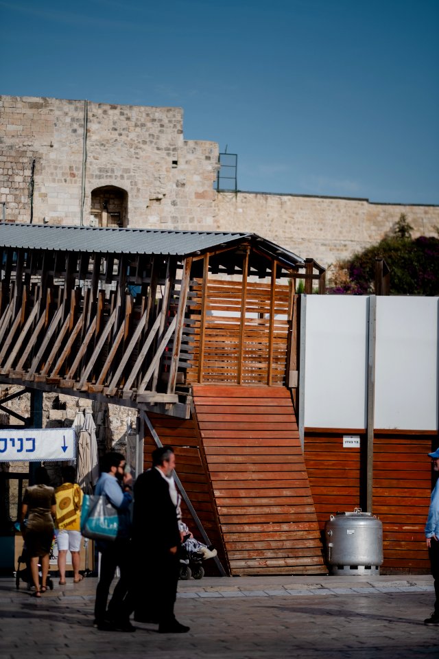 Views in October of 2019 toward the Temple Mount in the Old City of Jerusalem 41
