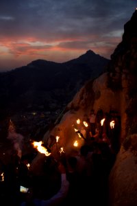 Views of the fire walk for the Newroz festival in Akre in 2018 07