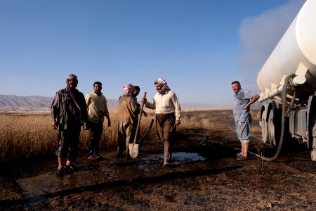 Views of the field fires in summer of 2019 that were sweeping across Sinjar (Shingal) 43