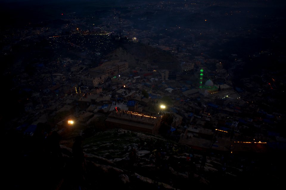 Views of the fire walk for the Newroz festival in Akre in 2018 03
