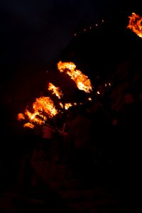 Views of the fire walk for the Newroz festival in Akre in 2018 18