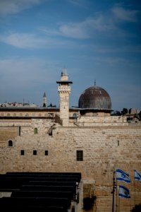 Views in October of 2019 toward the Temple Mount and the Western Wall in the Old City of Jerusalem 38