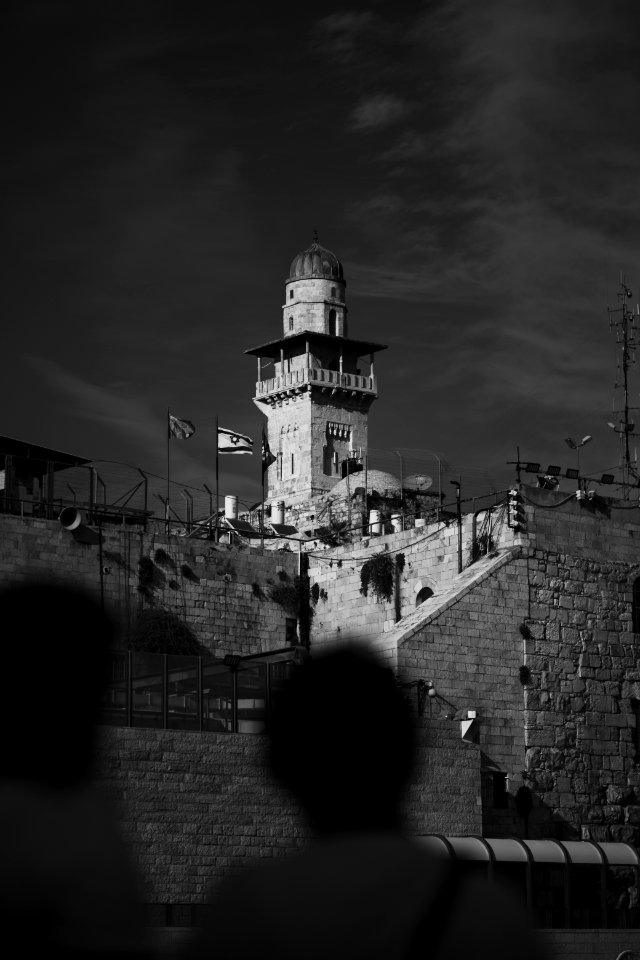 Views in October of 2019 toward the Temple Mount in the Old City of Jerusalem 42