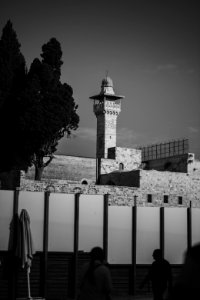 Views in October of 2019 toward the Temple Mount in the Old City of Jerusalem 46