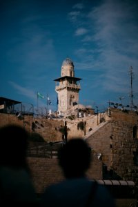 Views in October of 2019 toward the Temple Mount in the Old City of Jerusalem 43