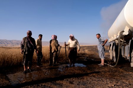 Views of the field fires in summer of 2019 that were sweeping across Sinjar (Shingal) 42