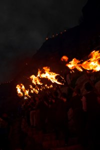Views of the fire walk for the Newroz festival in Akre in 2018 20