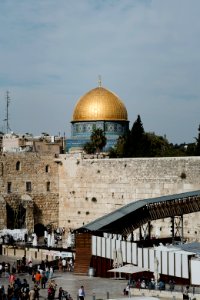 Views in October of 2019 toward the Dome of the Rock and the Western Wall in the Old City of Jerusalem 36
