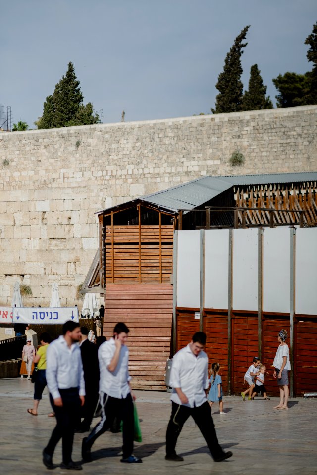 Views in October of 2019 toward the Temple Mount and the Western Wall in the Old City of Jerusalem 39
