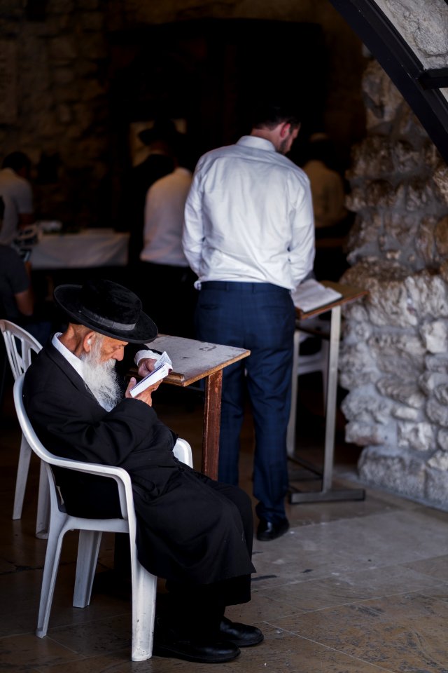Views in October of 2019 of the Western Wall in the Old City of Jerusalem 08