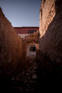 Views in July of 2019 of the large cathedral in the city center of Shingal, after being destroyed in the war with the Islamic State 05