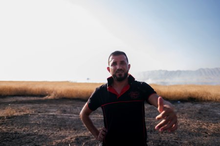 Views of the field fires in summer of 2019 that were sweeping across Sinjar (Shingal) 36