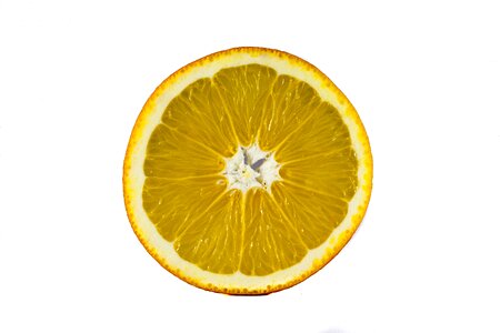 Macro orange cut