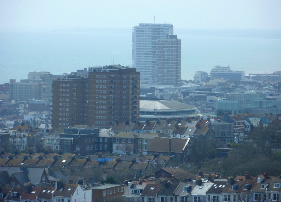 View from Whitehawk Hill, Whitehawk, Brighton (April 2013) (4)